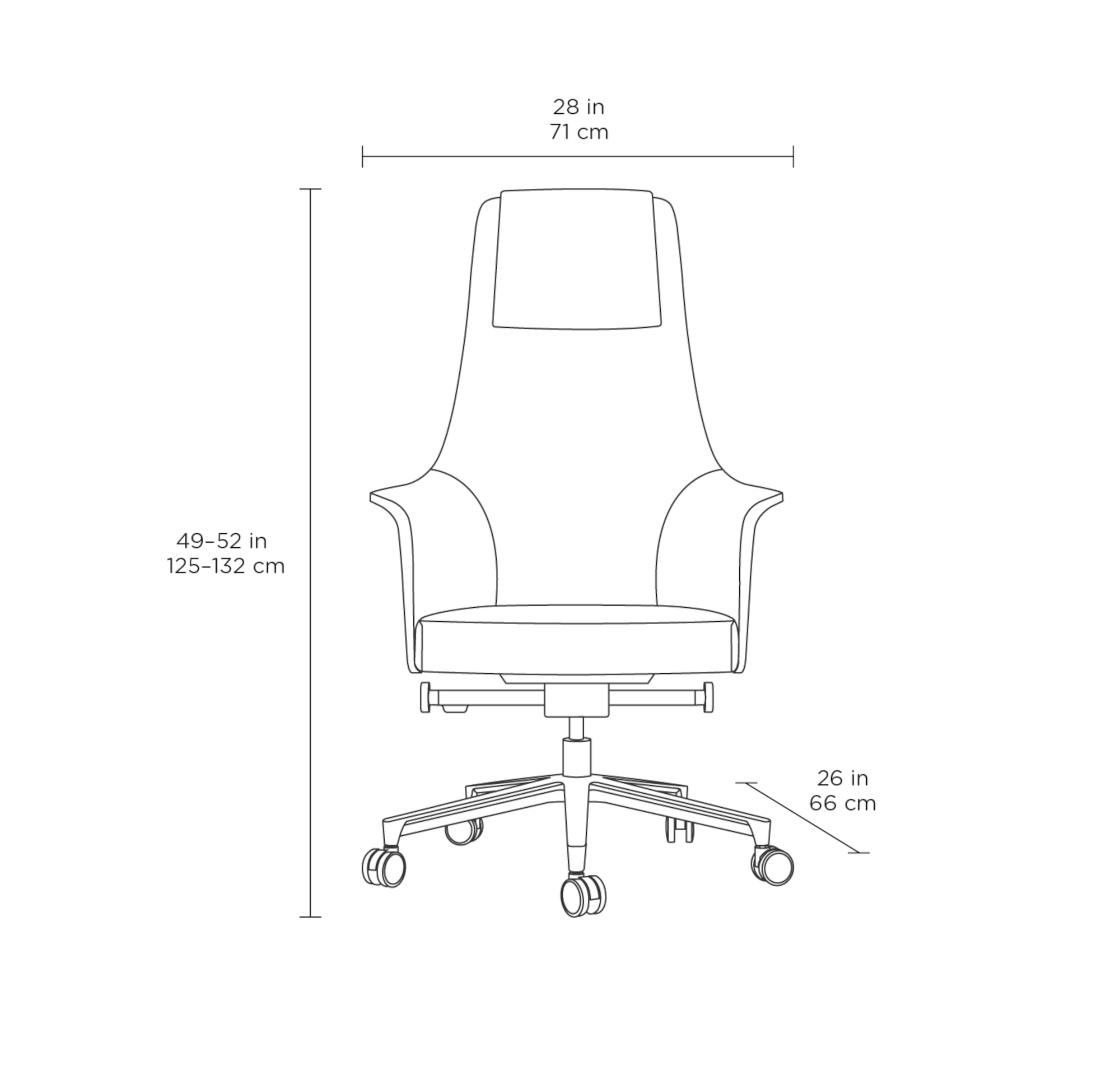 BDI Bolo Office Chair 3531