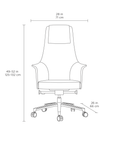 BDI Bolo Office Chair 3531