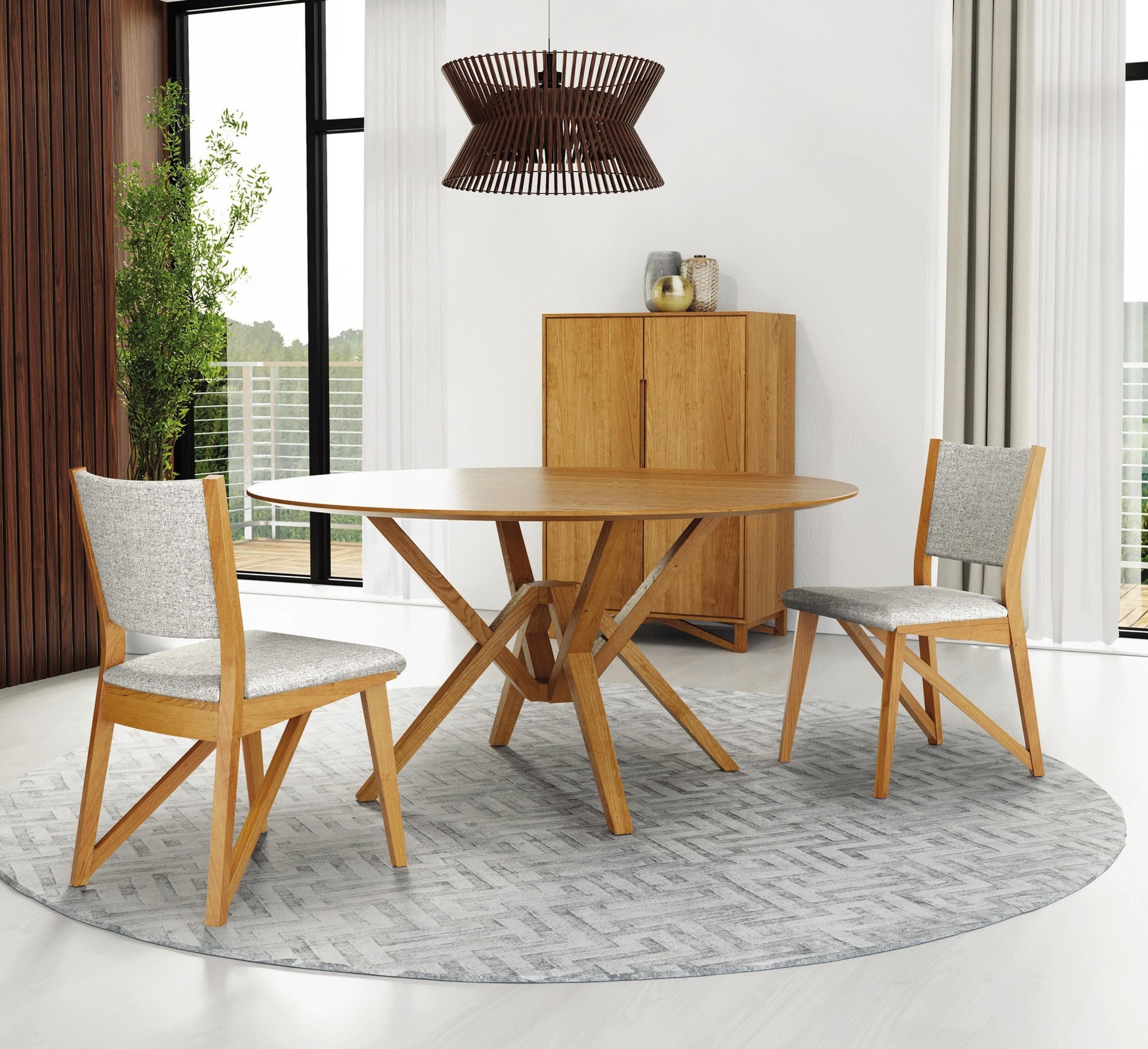 Copeland Exeter Round Wood Dining Table