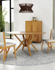 Copeland Exeter Round Wood Dining Table