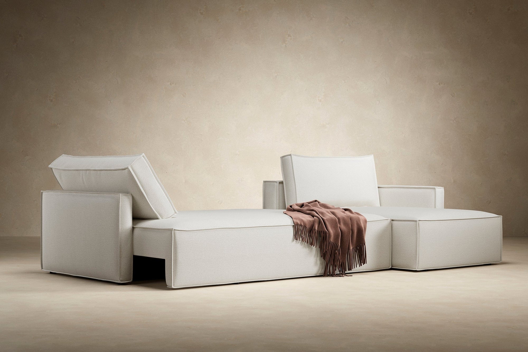 Innovation Newilla Slim Arm Sectional Sleeper Sofa