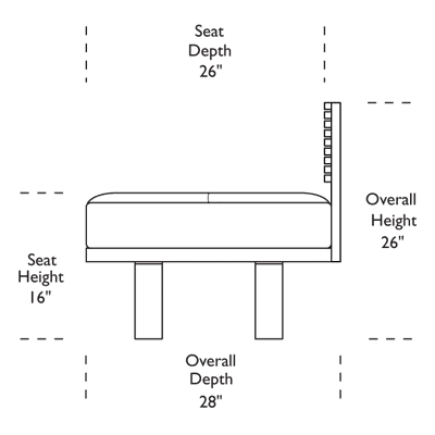 American Leather Knox Bench / Daybed