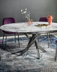 Bontempi Barone Round Extendible Dining Table