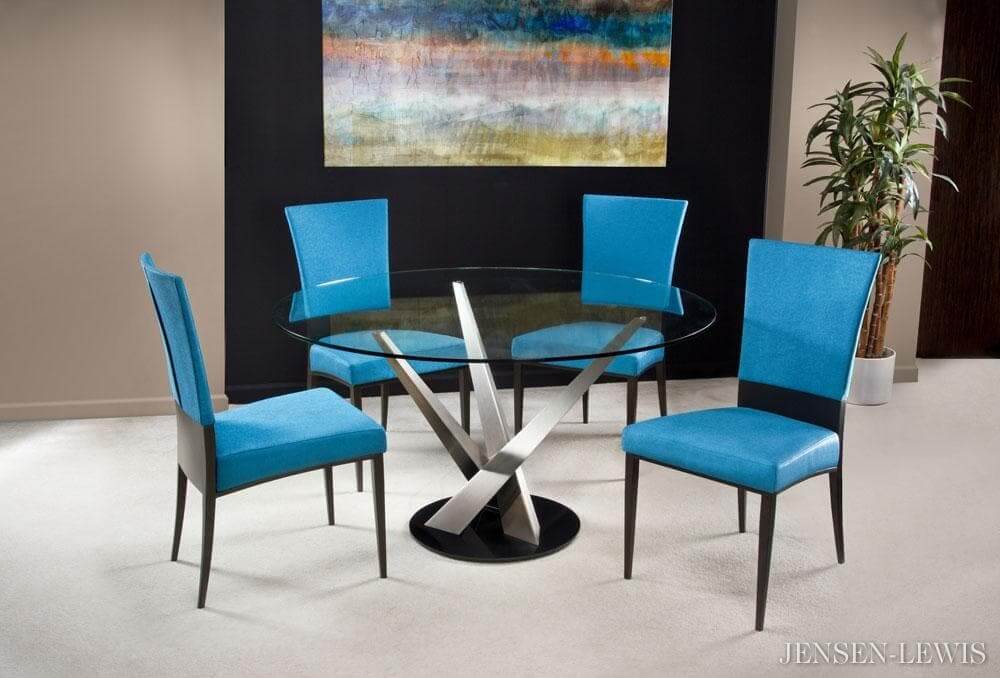 Elite Modern Crystal Round Dining Table