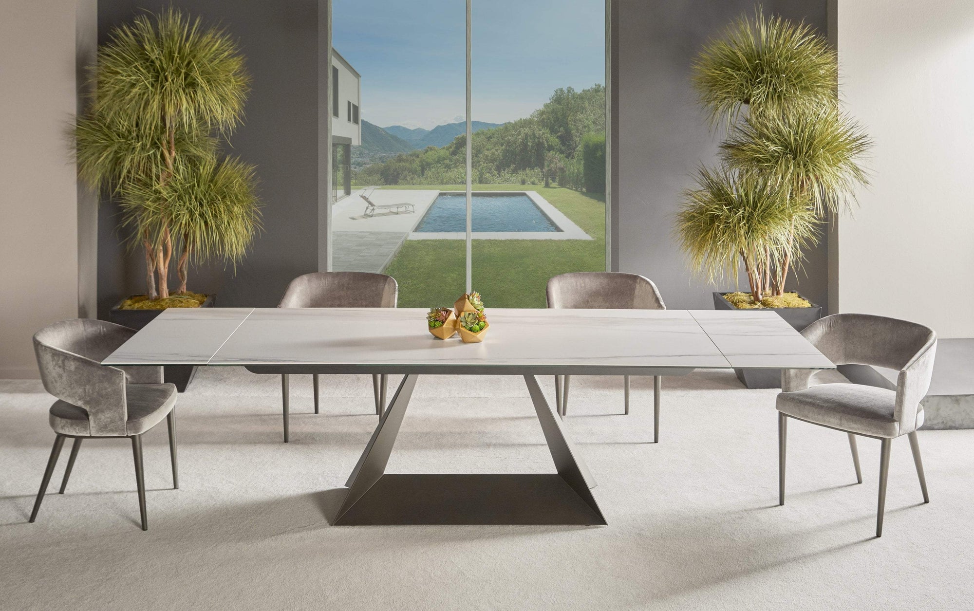 Elite Modern Prism Extension Dining Table