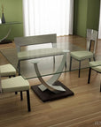 Elite Modern Tangent Square Dining Table