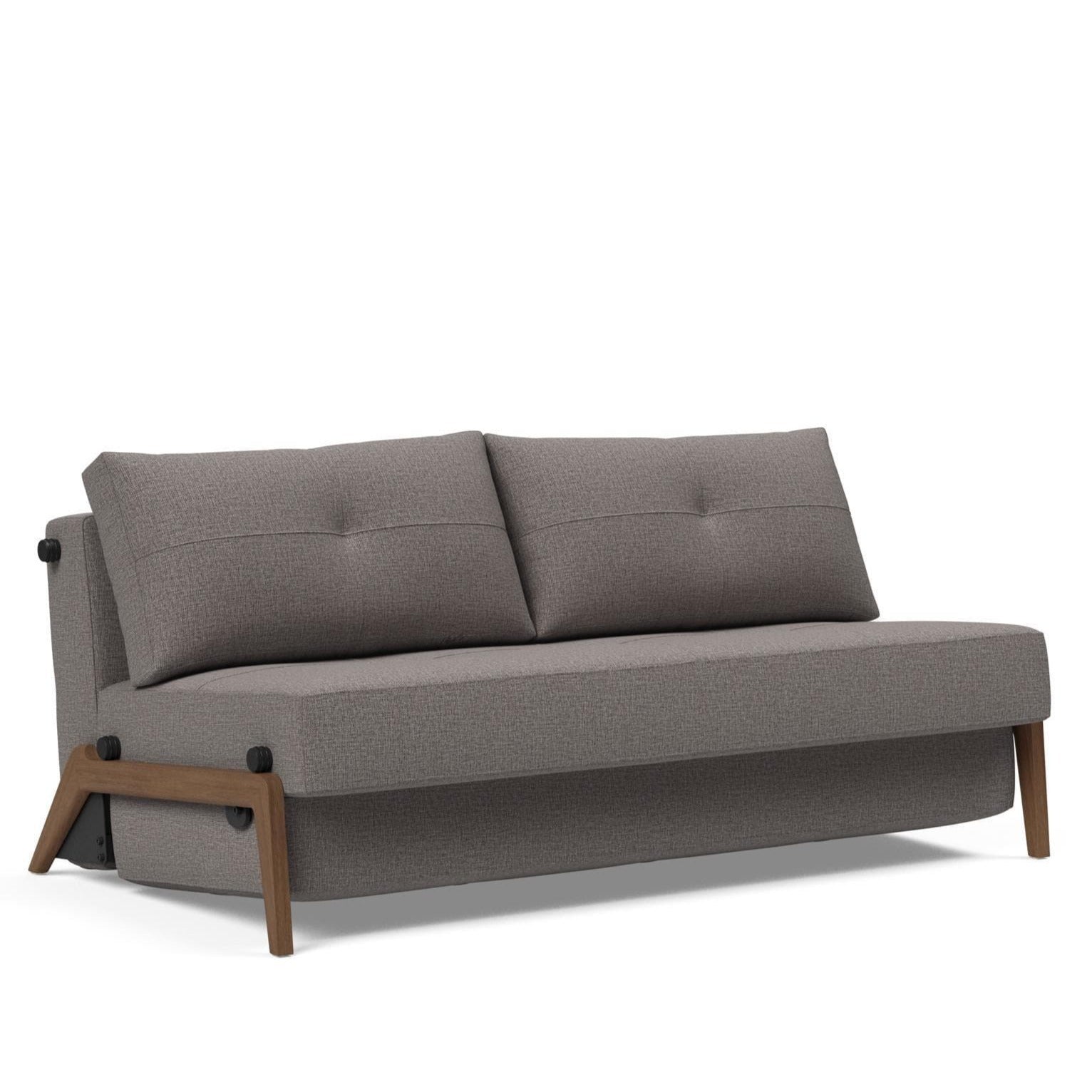 Innovation Cubed Queen Size Sofa Bed With Dark Wood Legs