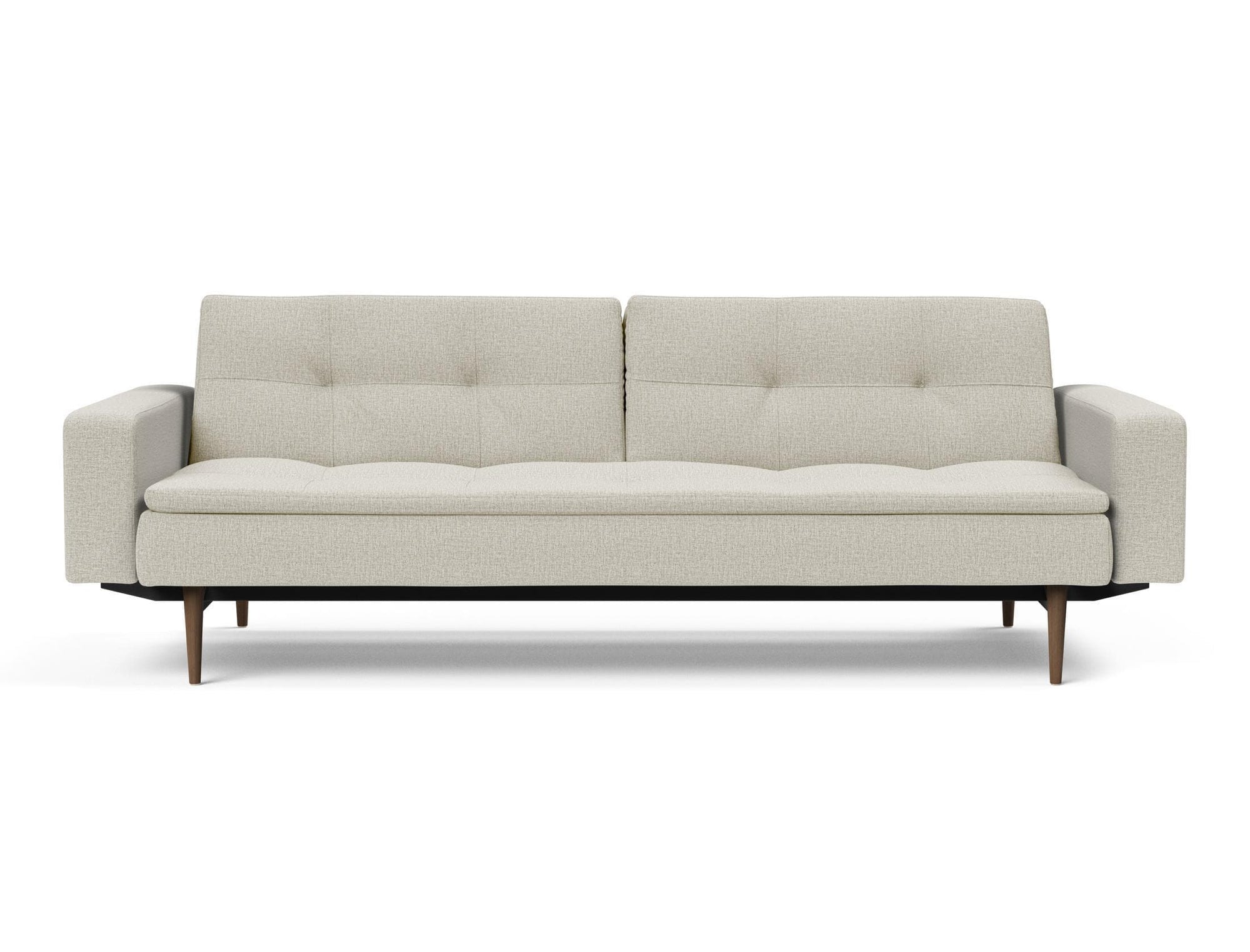 Innovation Dublexo Styletto Sofa Bed Dark Wood With Arms