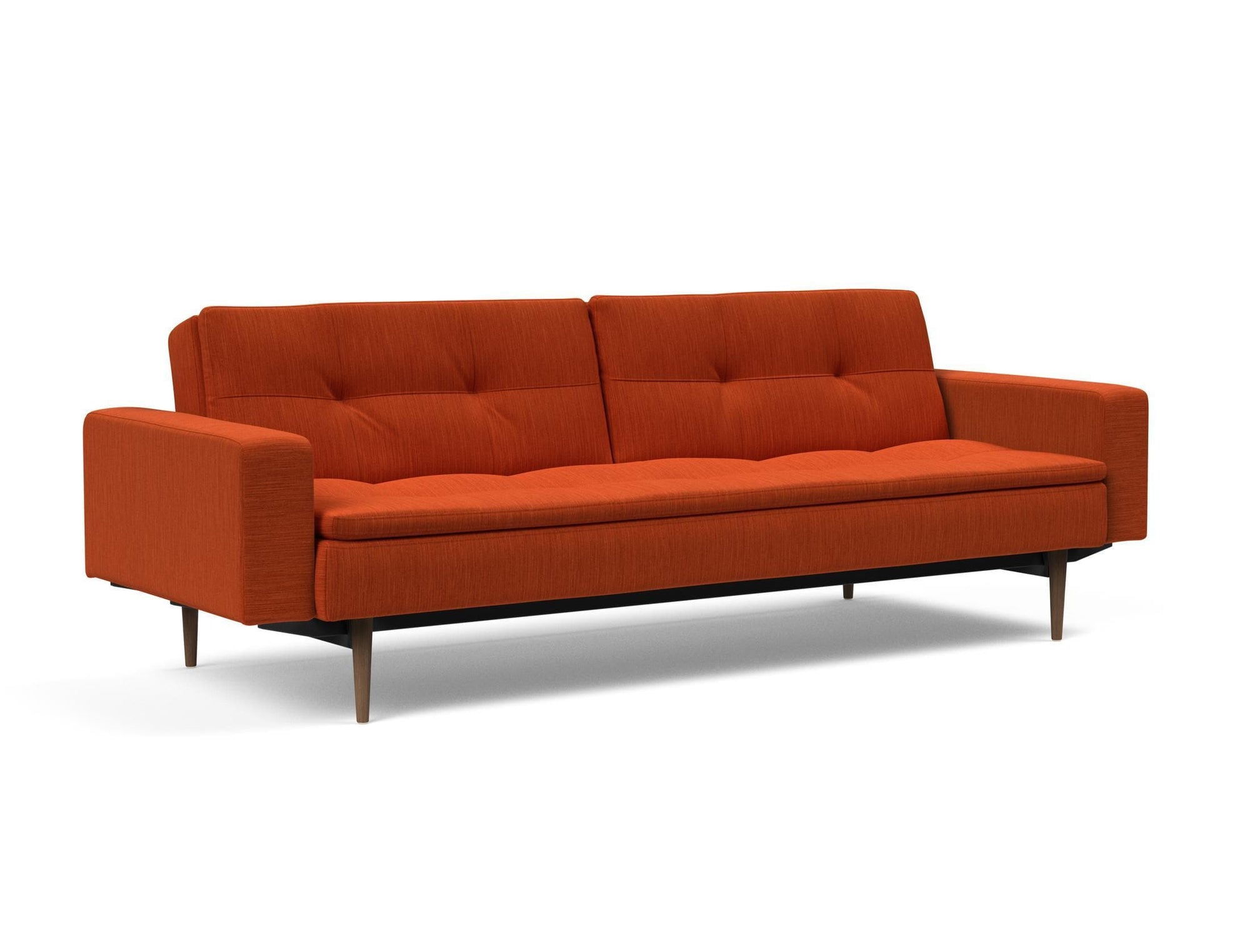 Innovation Dublexo Styletto Sofa Bed Dark Wood With Arms