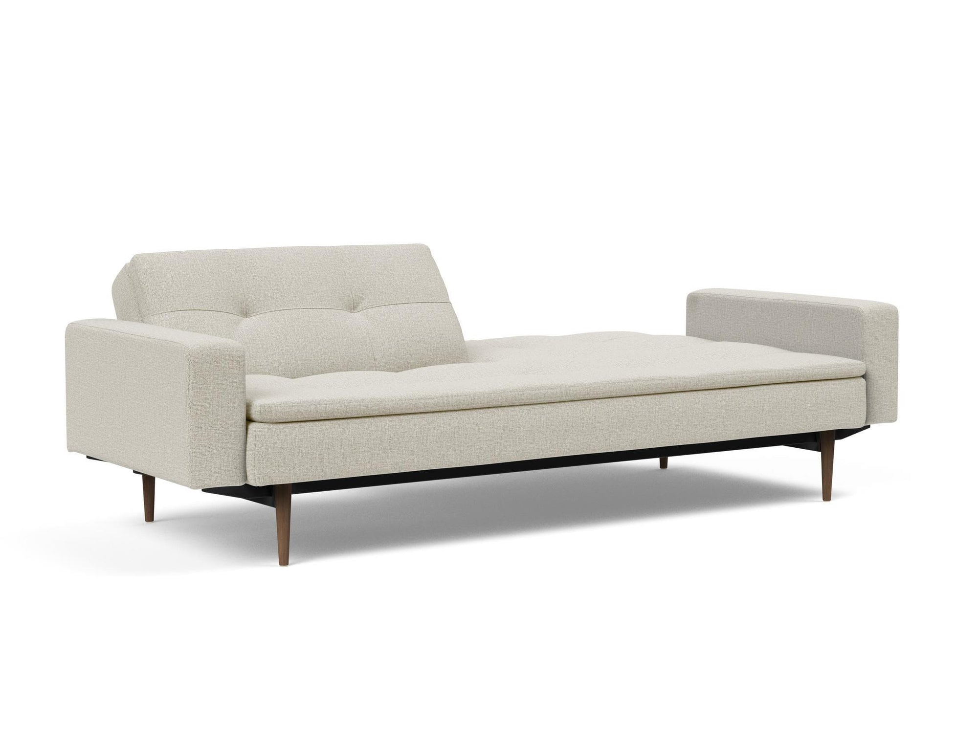 Innovation Dublexo Styletto Sofa Bed Dark Wood With Arms