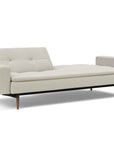 Innovation Dublexo Styletto Sofa Bed Dark Wood With Arms