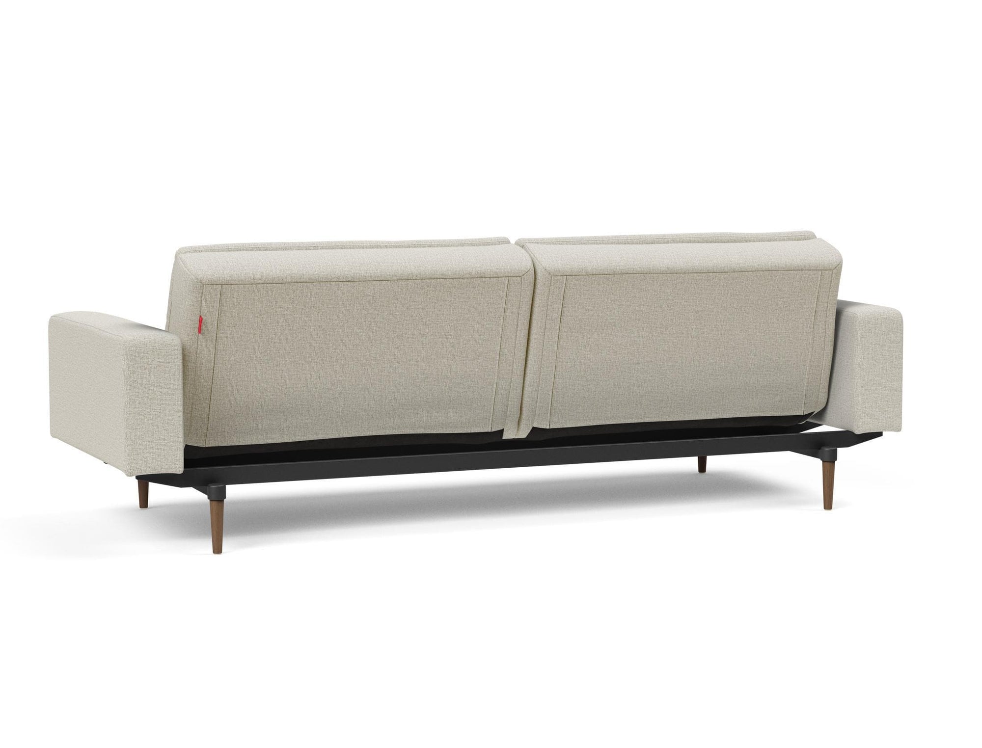 Innovation Dublexo Styletto Sofa Bed Dark Wood With Arms