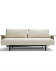 Innovation Frode Dark Styletto Sofa Bed Walnut Arms