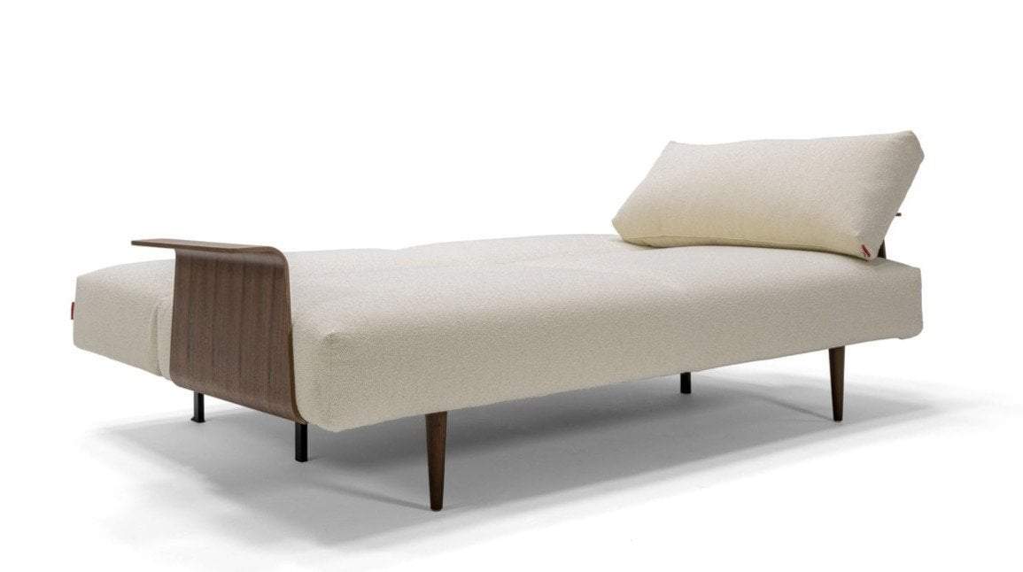 Innovation Frode Dark Styletto Sofa Bed Walnut Arms