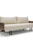 Innovation Frode Dark Styletto Sofa Bed Walnut Arms