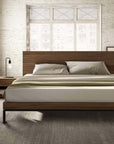 Mobican Bora Bed with Wood Headboard