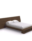 Mobican Sonoma Bed with Wide Headboard and Bookcase